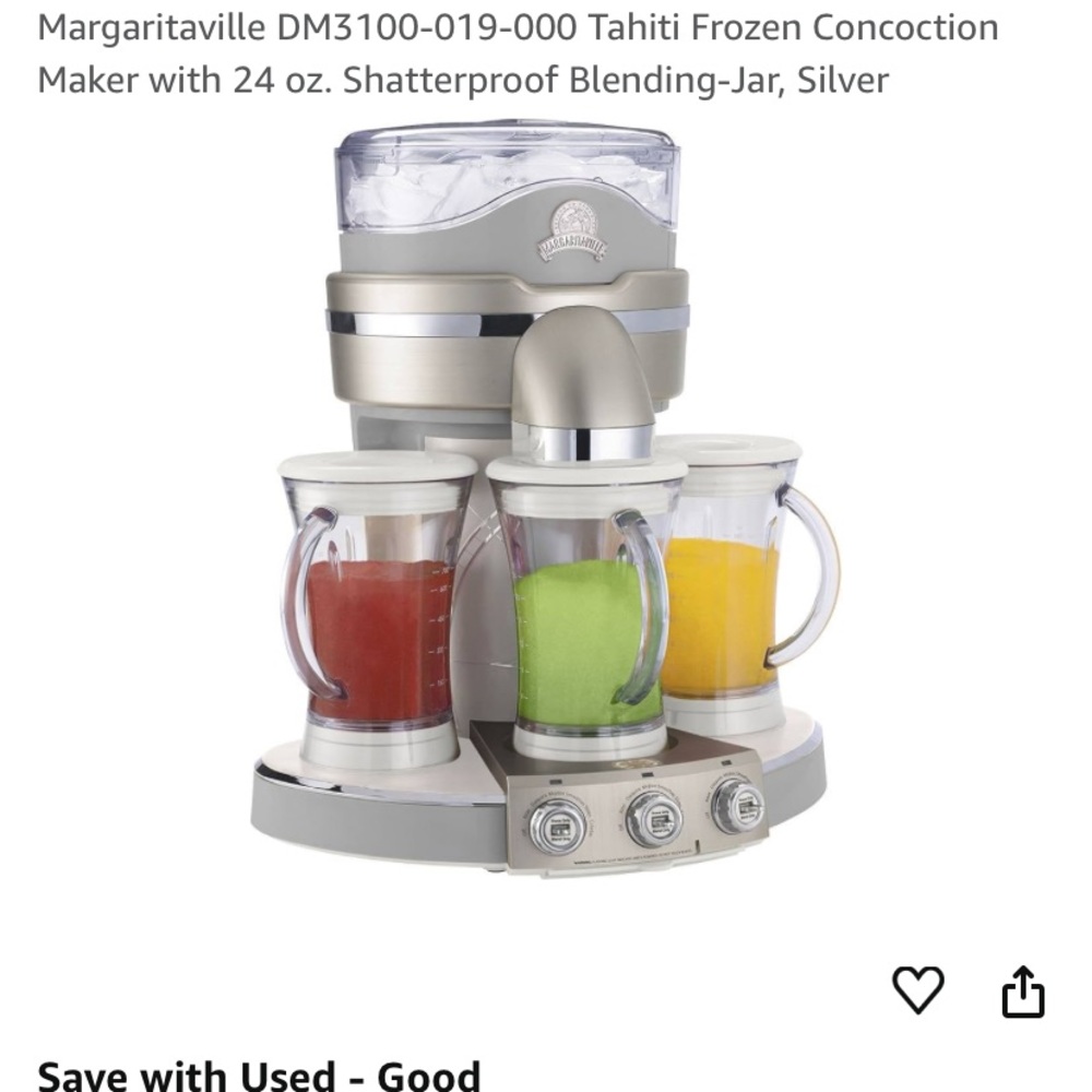 Margaritaville Silver and Red Kitchen Tool for Effortless Blending